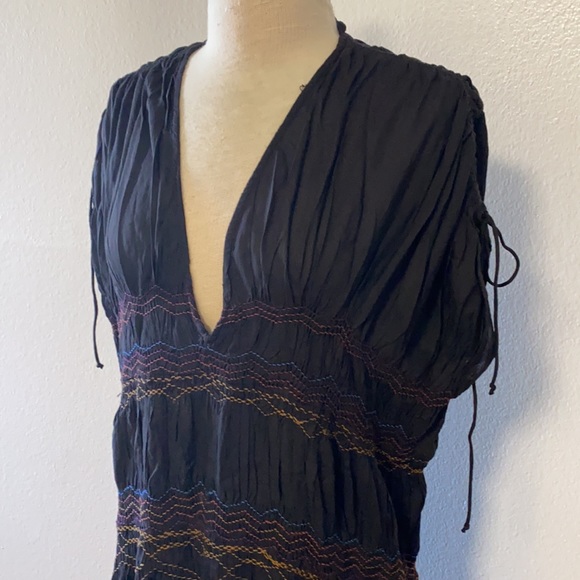 Free People Black Boho Dress SP - Picture 7 of 8